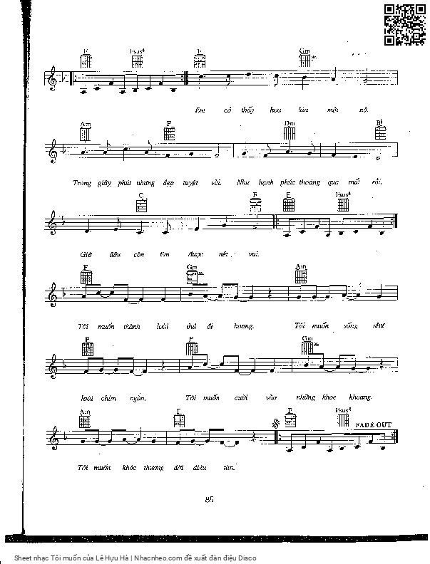 Page 2 of Sheet music PDF Tôi muốn - Lê Hựu Hà
