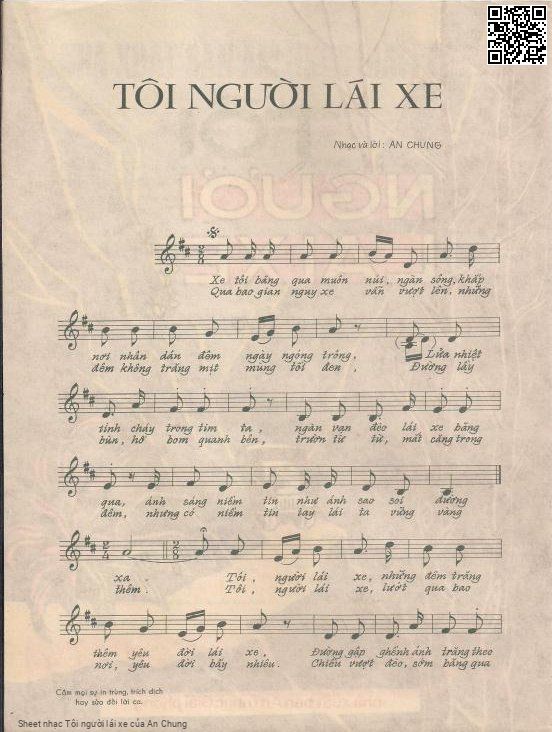 Page 2 of Sheet music PDF Tôi người lái xe - An Chung