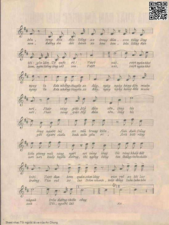Page 3 of Sheet music PDF Tôi người lái xe - An Chung