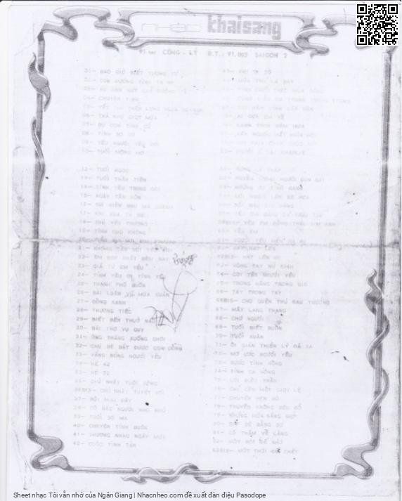 Page 4 of Sheet music PDF Tôi vẫn nhớ - Ngân Giang