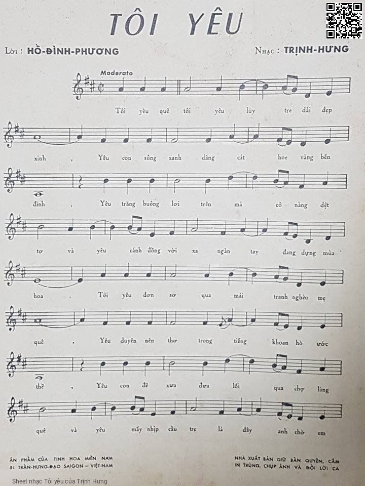 Page 2 of Sheet music PDF Tôi yêu - Trịnh Hưng