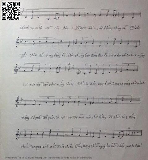 Page 3 of Sheet music PDF Trả lại - Mạc Phong Linh