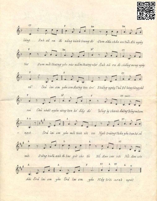 Page 3 of Sheet music PDF Trả lại em yêu - Phạm Duy
