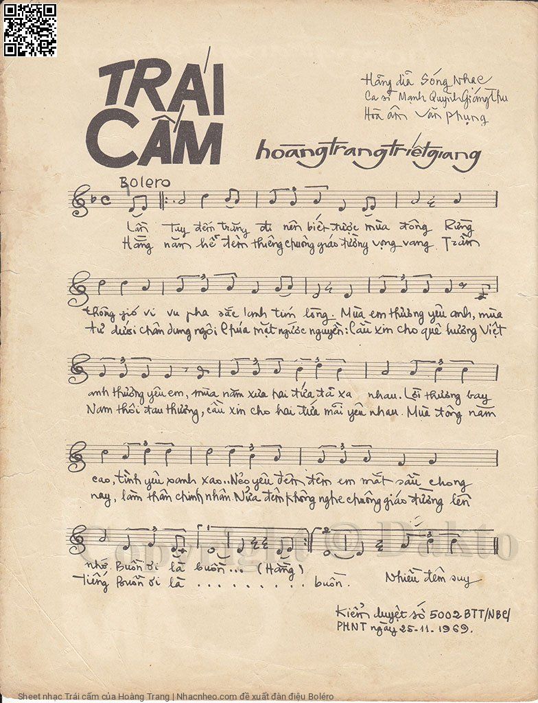 Page 2 of Sheet music PDF Trái cấm - Hoàng Trang