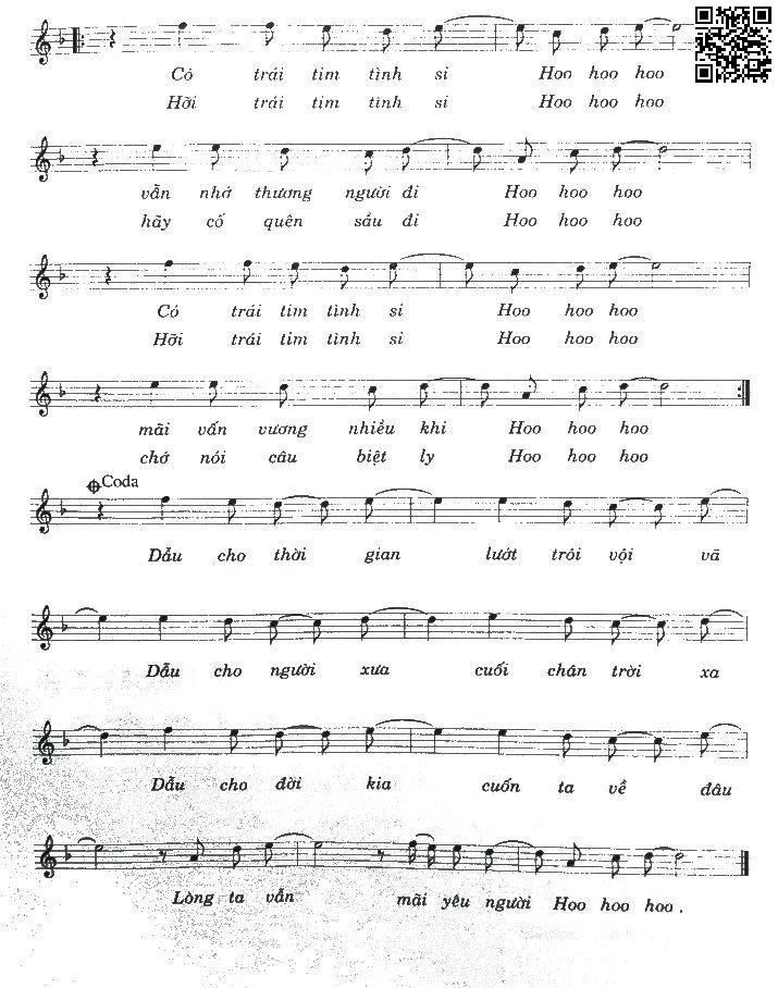 Page 2 of Sheet music PDF Trái tim tình si - Vũ Quốc Việt