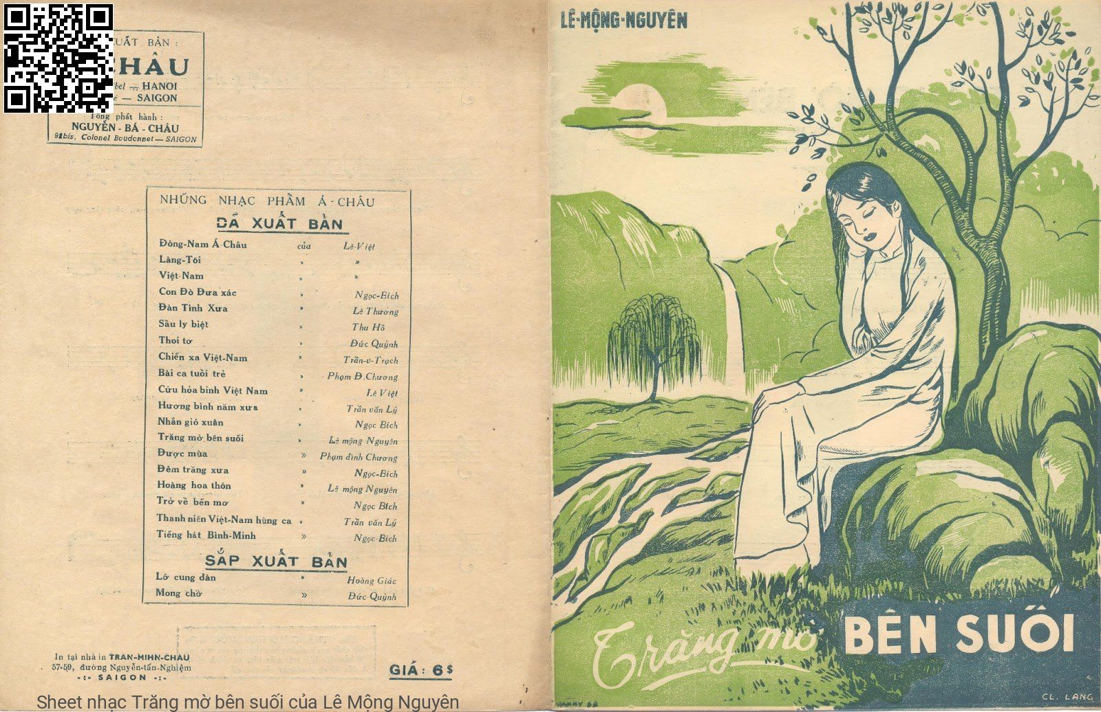 Sheet PDF of Trăng mờ bên suối