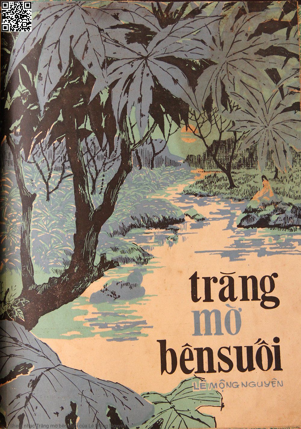 Page 3 of Sheet music PDF Trăng mờ bên suối - Lê Mộng Nguyên