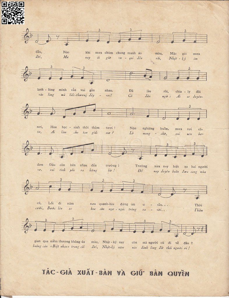 Page 3 of Sheet music PDF Trang nhật ký - Hoàng Trọng