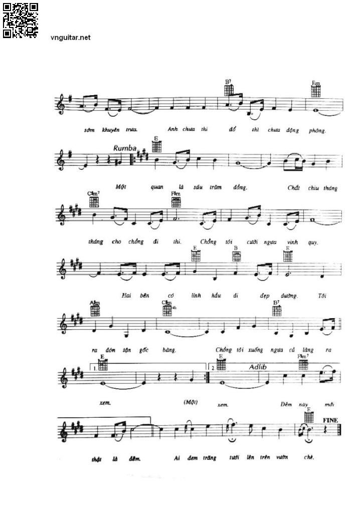Page 5 of Sheet music PDF Trăng sáng vườn chè - Văn Phụng