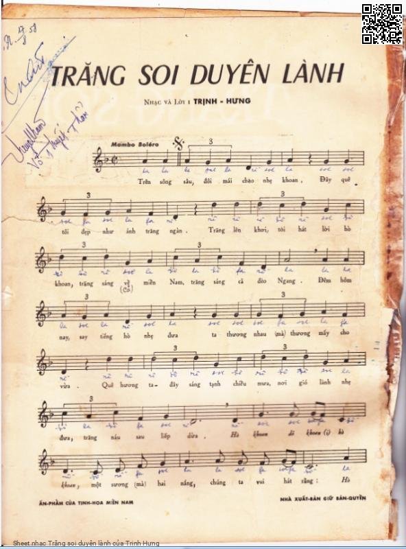 Page 2 of Sheet music PDF Trăng soi duyên lành - Trịnh Hưng