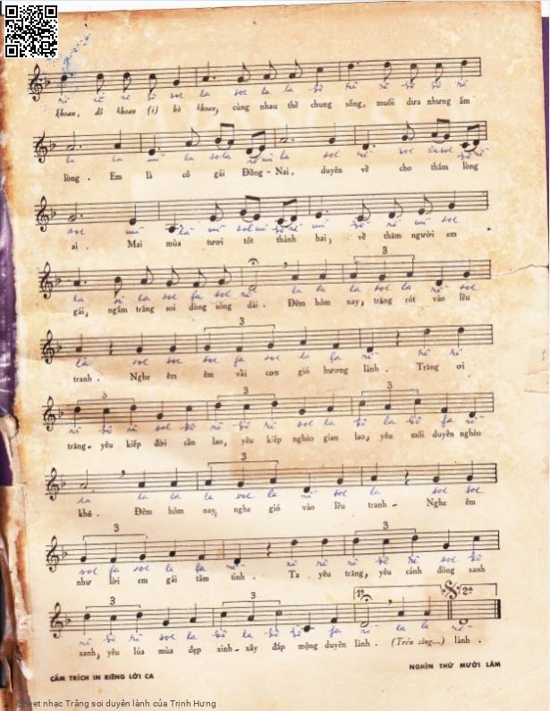 Page 3 of Sheet music PDF Trăng soi duyên lành - Trịnh Hưng