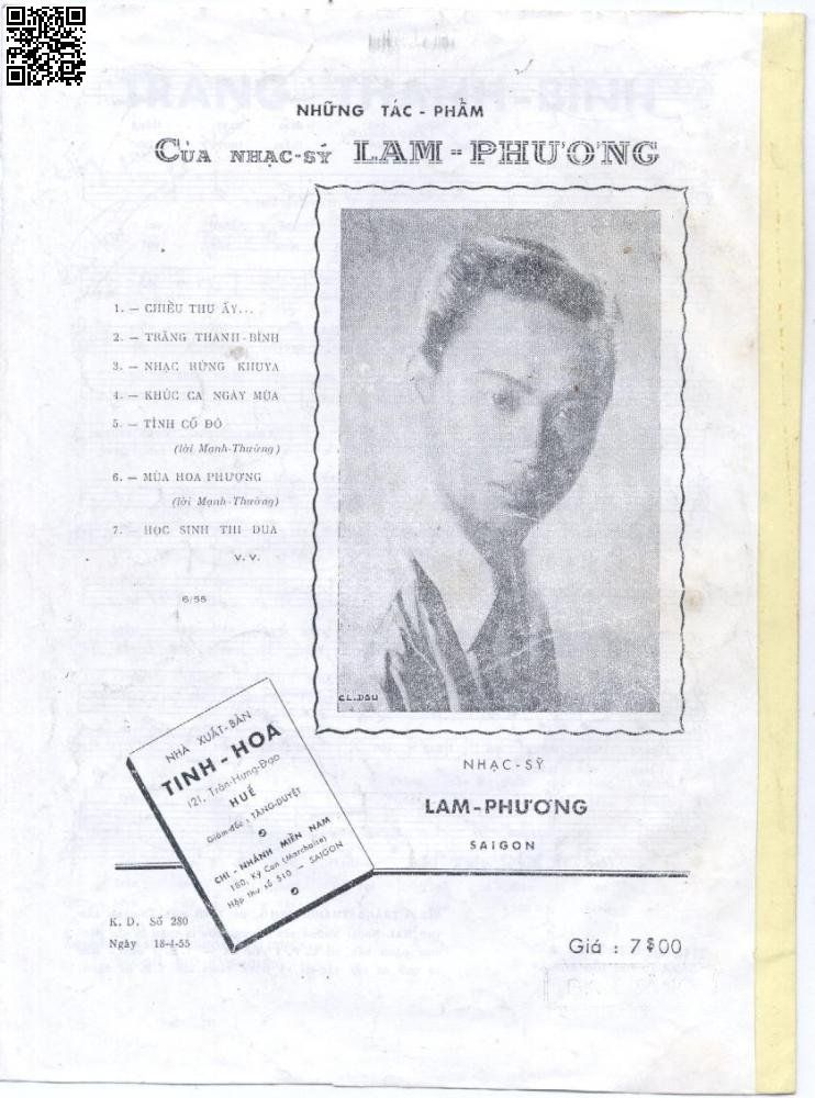 Page 4 of Sheet music PDF Trăng thanh bình - Lam Phương