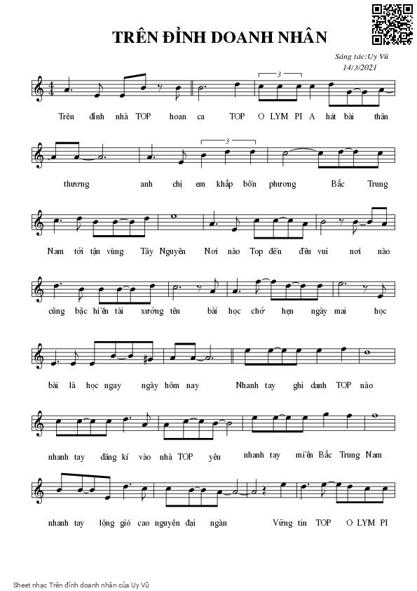 Sheet PDF of Trên đỉnh doanh nhân