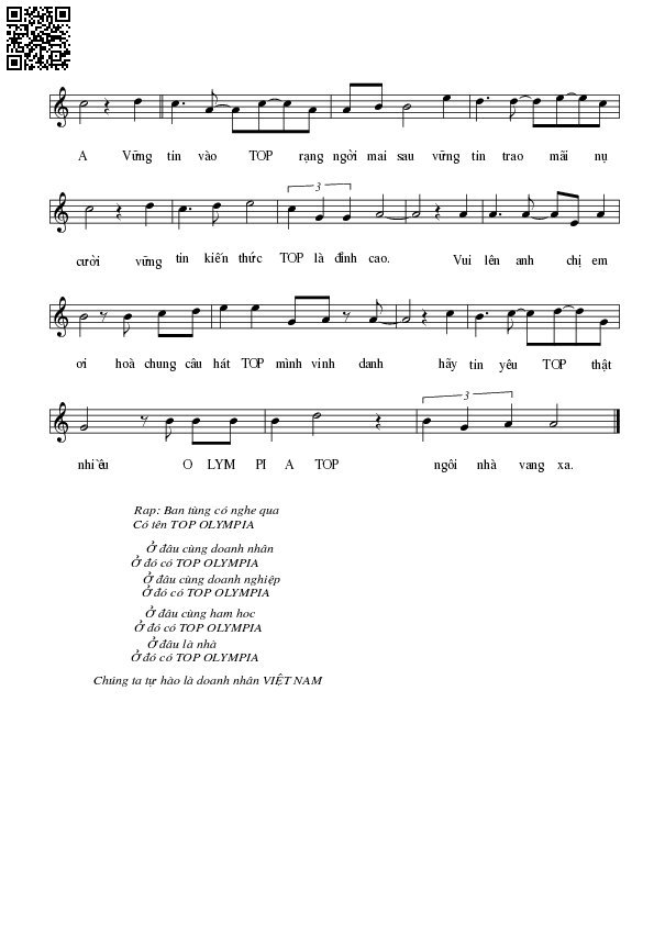Page 2 of Sheet music PDF Trên đỉnh doanh nhân - Uy Vũ