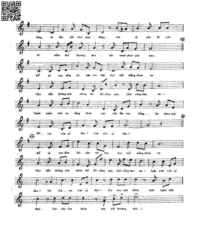 Page 2 of Sheet music PDF Trên đỉnh mùa đông - Trần Thiện Thanh