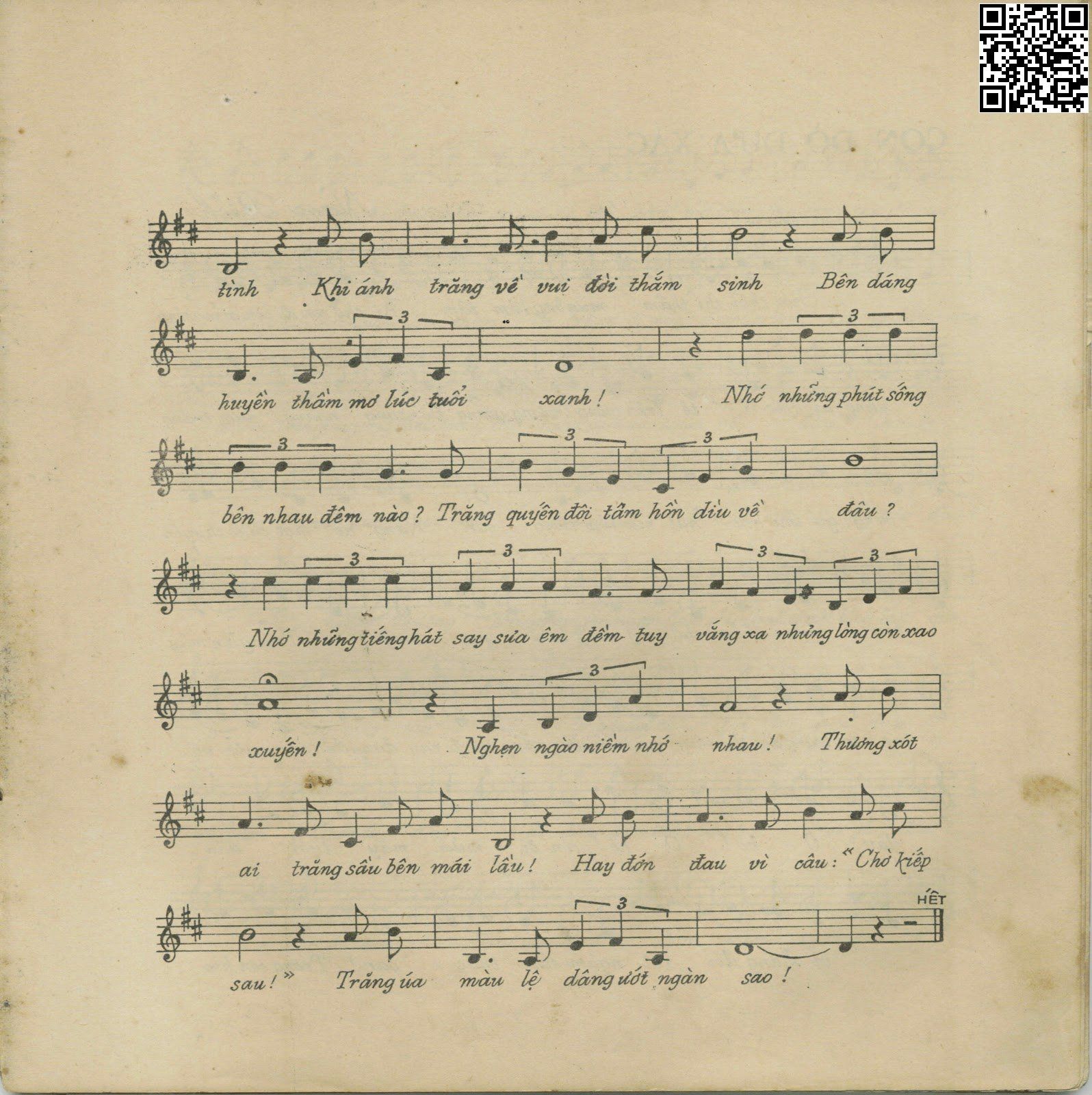 Page 2 of Sheet music PDF Trở về bến mơ - Ngọc Bích