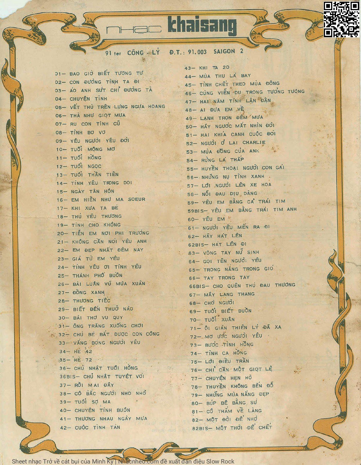 Page 4 of Sheet music PDF Trở về cát bụi - Minh Kỳ