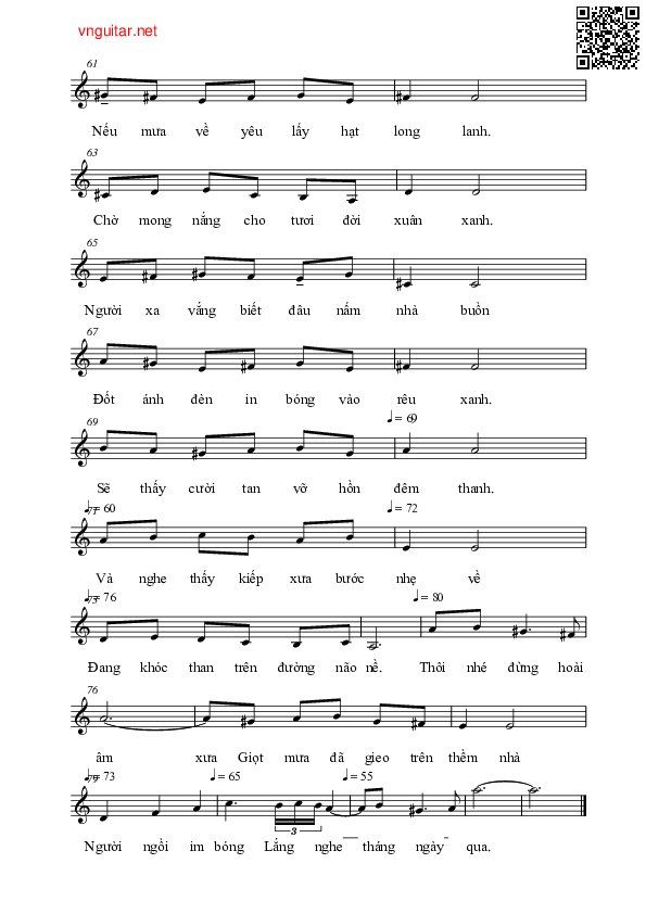 Page 3 of Sheet music PDF Trở về mái nhà xưa (Come back to Sorrento) - Ernesto De Curis