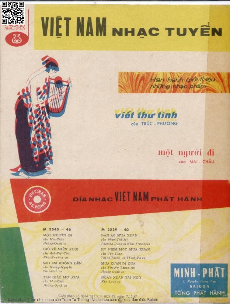 Page 4 of Sheet music PDF Trộm nhìn nhau - Trầm Tử Thiêng