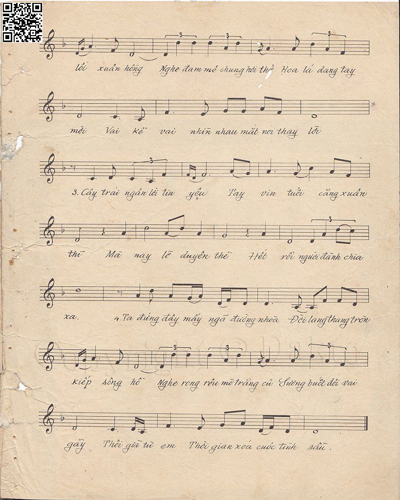 Page 2 of Sheet music PDF Trong cuộc tình sầu - Anh Việt Thu