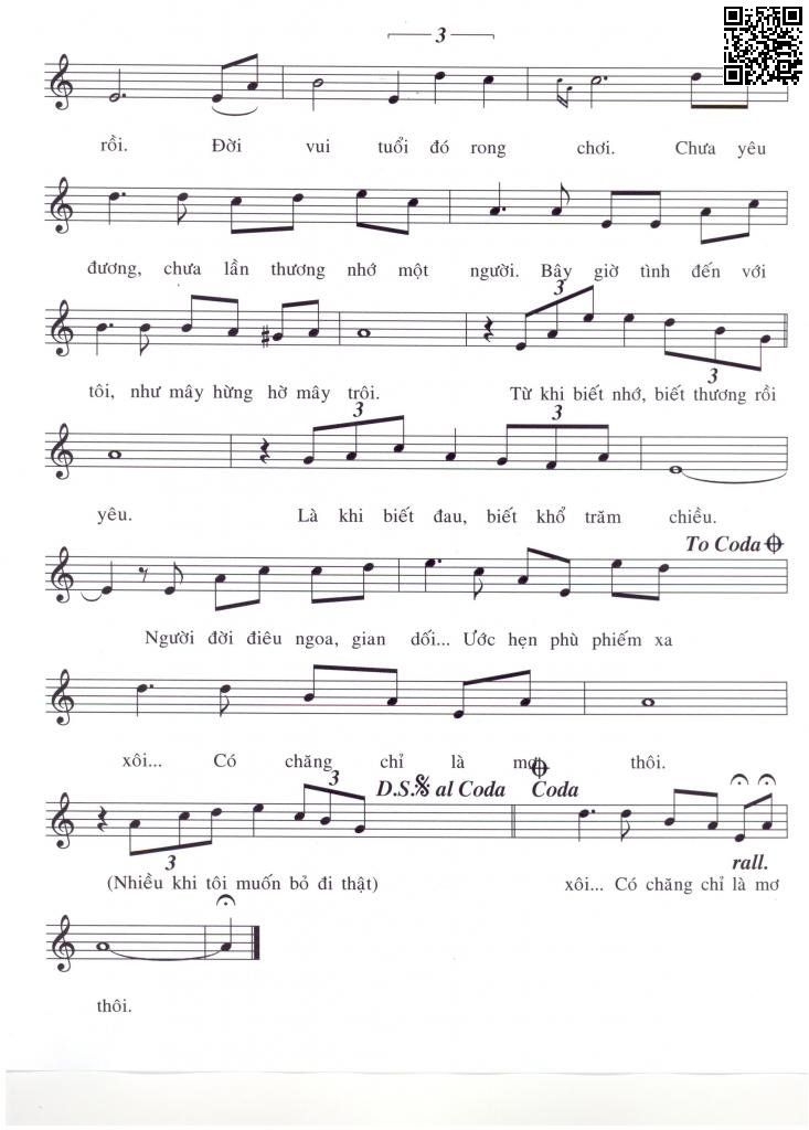 Page 2 of Sheet music PDF Trong tầm mắt đời - Tú Nhi