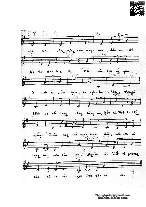 Page 2 of Sheet music PDF Trúc đào - Anh Bằng