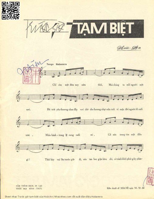 Page 2 of Sheet music PDF Trước giờ tạm biệt - Hoài An