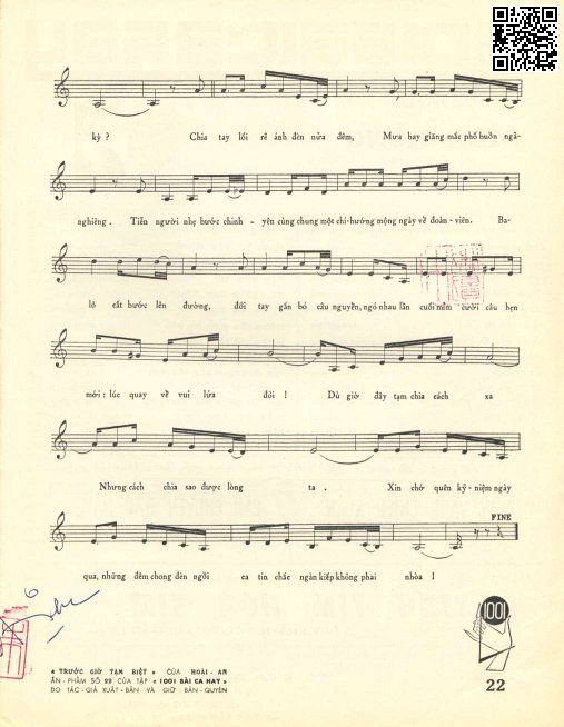 Page 3 of Sheet music PDF Trước giờ tạm biệt - Hoài An