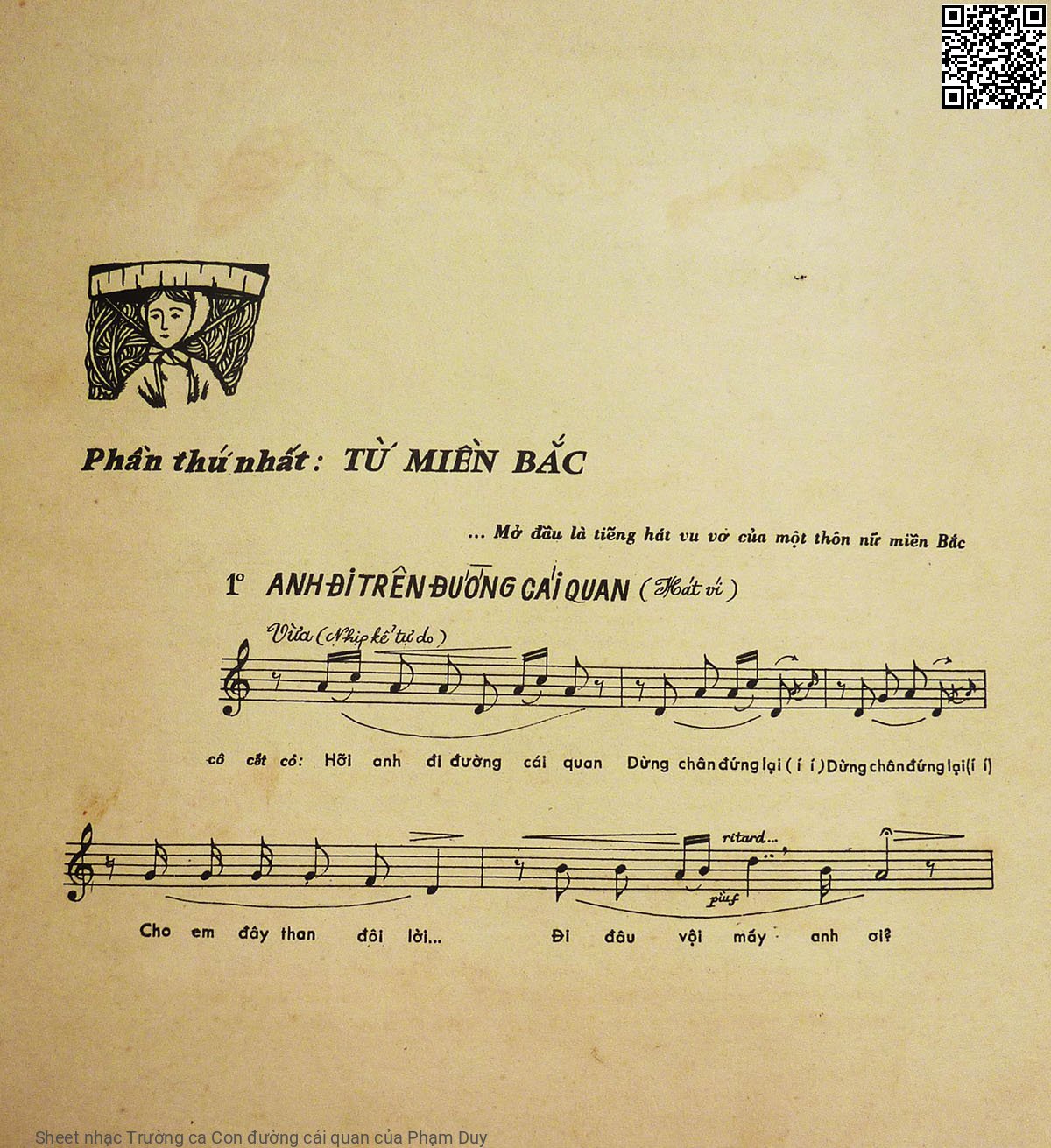 Page 14 of Sheet music PDF Trường ca Con đường cái quan - Phạm Duy