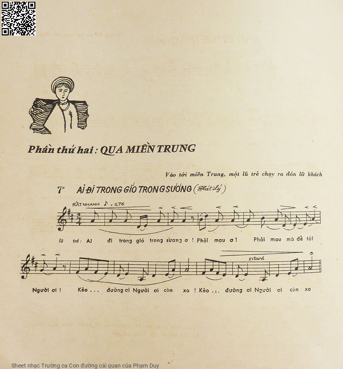 Page 19 of Sheet music PDF Trường ca Con đường cái quan - Phạm Duy