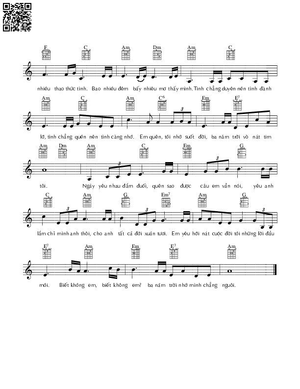 Page 2 of Sheet music PDF Từ ngày tình bỏ ta đi - Hoài Linh