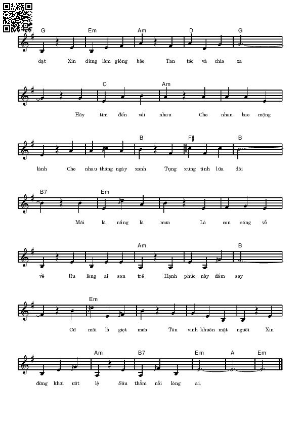 Page 2 of Sheet music PDF Tụng xưng tình yêu - Võ Tá Hân