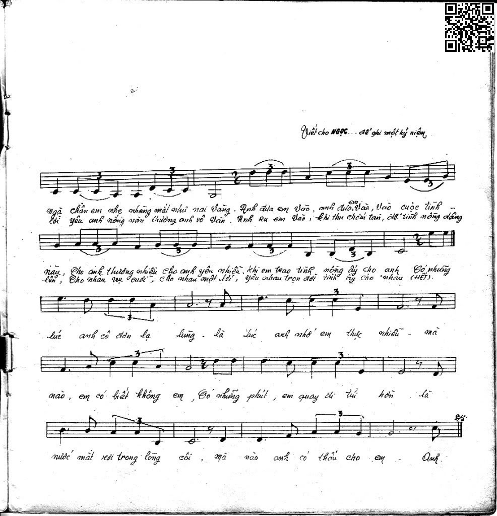 Page 2 of Sheet music PDF Tuổi mây hồng - Đỗ Lễ