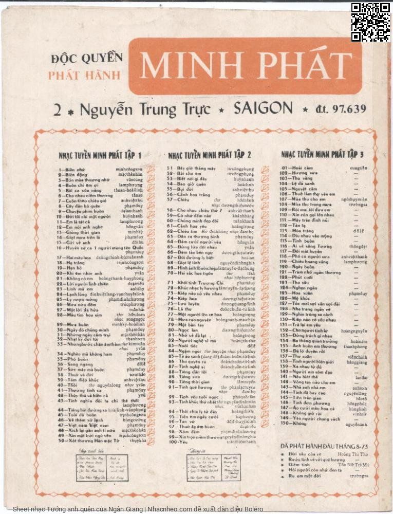 Page 4 of Sheet music PDF Tưởng anh quên - Ngân Giang