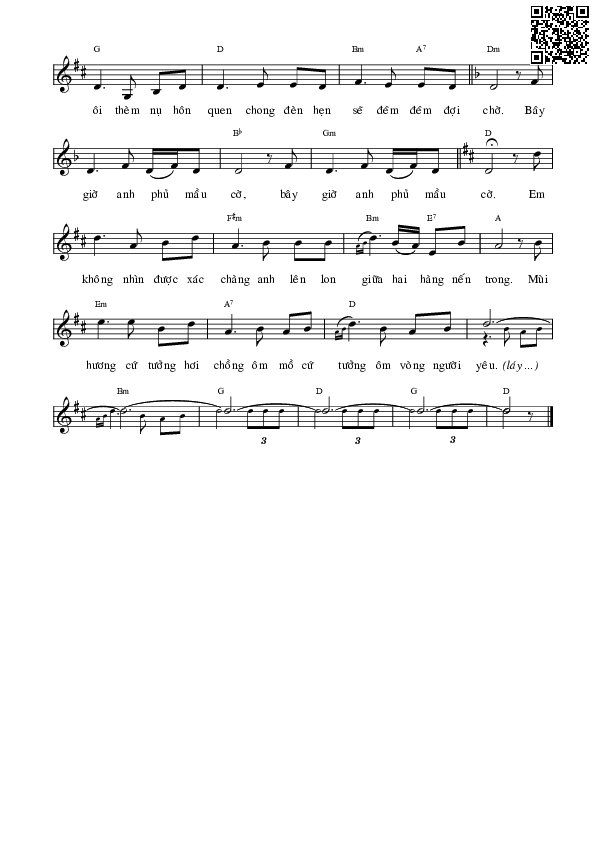 Page 2 of Sheet music PDF Tưởng như còn người yêu - Phạm Duy