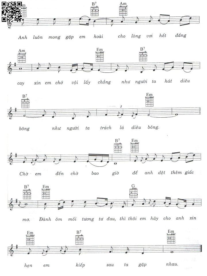 Page 2 of Sheet music PDF Tương tư nàng ca sĩ - Kông Thanh Bích
