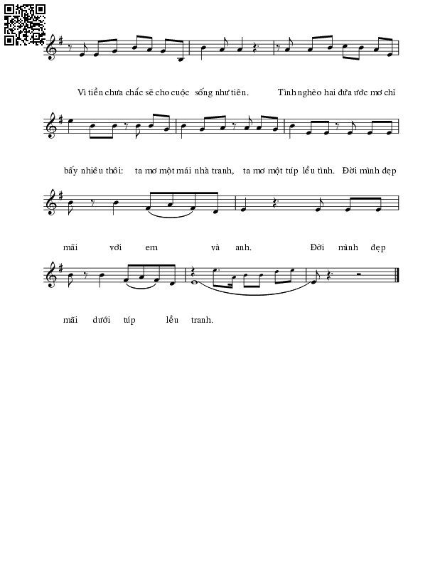 Page 3 of Sheet music PDF Túp lều lý tưởng - Hoàng Thi Thơ