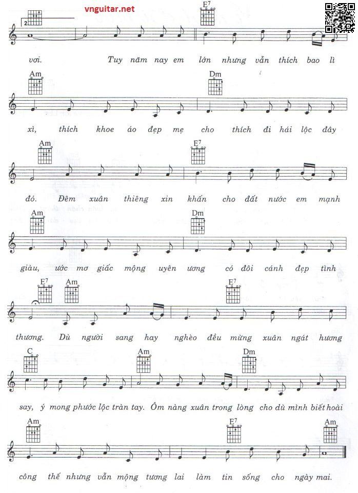 Page 2 of Sheet music PDF Ước nguyện đầu xuân - Hoàng Trang