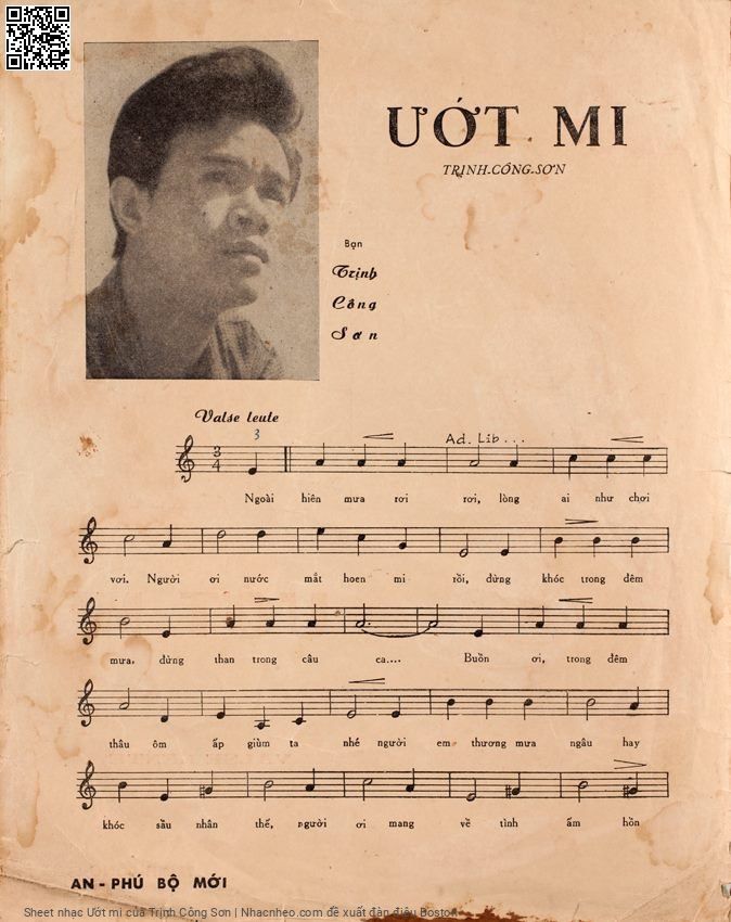Page 2 of Sheet music PDF Ướt mi - Trịnh Công Sơn