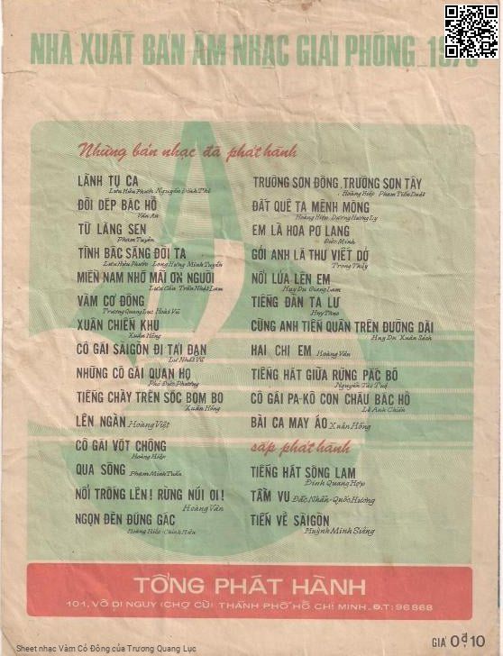 Page 6 of Sheet music PDF Vàm Cỏ Đông - Trương Quang Lục