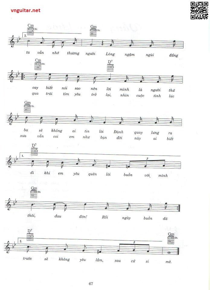 Page 2 of Sheet music PDF Vẫn nhớ 2 - Trương Lê Sơn
