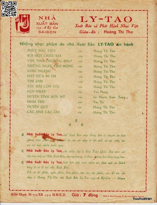 Page 4 of Sheet music PDF Vần thơ thương nhớ - Hoàng Thi Thơ