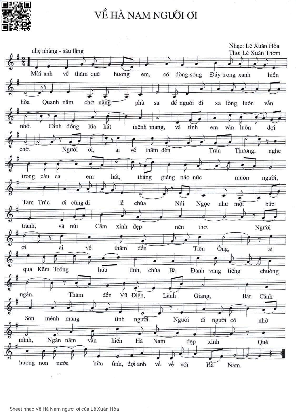 Về Hà Nam người ơi