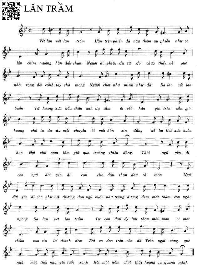 Page 4 of Sheet music PDF Vết lăn trầm - Trịnh Công Sơn