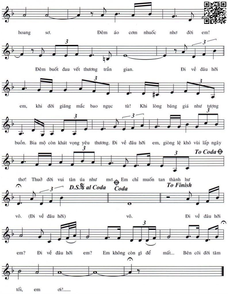 Page 2 of Sheet music PDF Vết thương đời của em - Hoàng Thanh Tâm