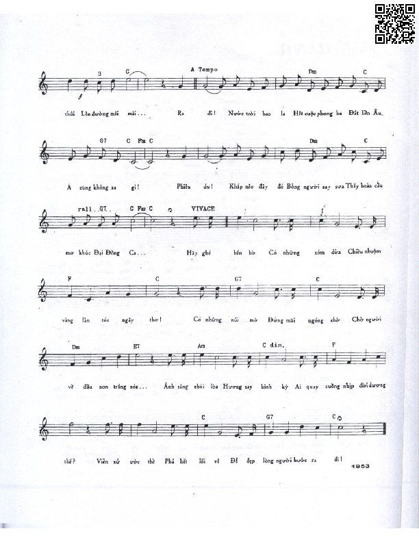 Page 2 of Sheet music PDF Viễn du - Phạm Duy