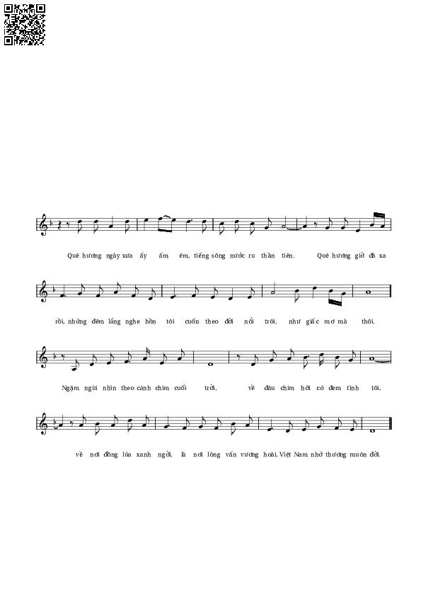 Page 2 of Sheet music PDF Việt Nam quê hương ngàn đời - Lê Vân Tú
