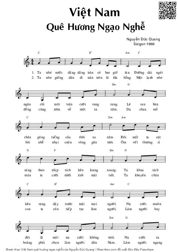 Page 3 of Sheet music PDF Việt Nam quê hương ngạo nghễ - Nguyễn Đức Quang