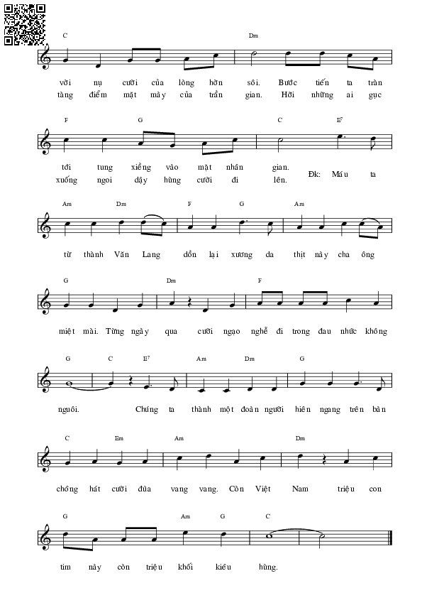 Page 4 of Sheet music PDF Việt Nam quê hương ngạo nghễ - Nguyễn Đức Quang