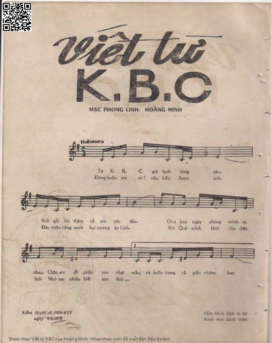 Page 2 of Sheet music PDF Viết từ KBC - Hoàng Minh
